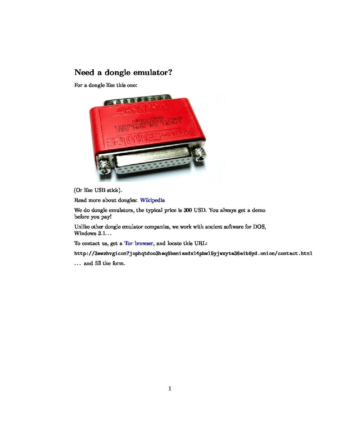 Dongle emulator